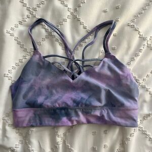 Purple Tie-Dye sports bra